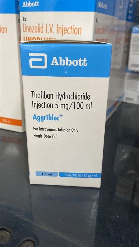 Aggribloc Injection Abbott Tirofiban Hydrochloride Injection Mg