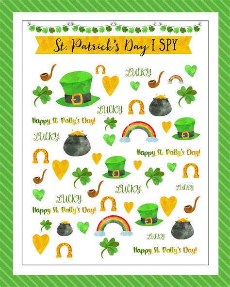 St Patricks Day I Spy Printable Let S Diy It All With Kritsyn Merkley