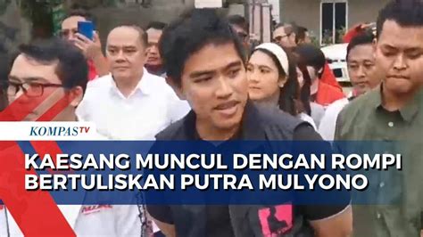 Kaesang Pakai Rompi Putra Mulyono Saat Temu Warga Di Tangerang Youtube