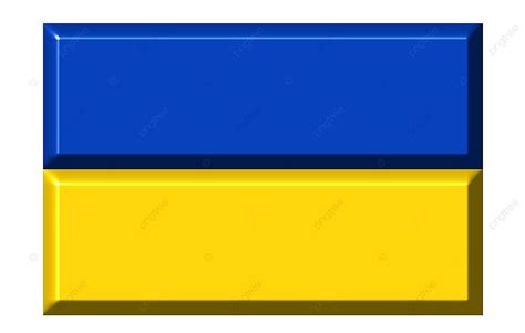 Ukraine 3d Flag With Realistic Proportions Symbolic National Banner