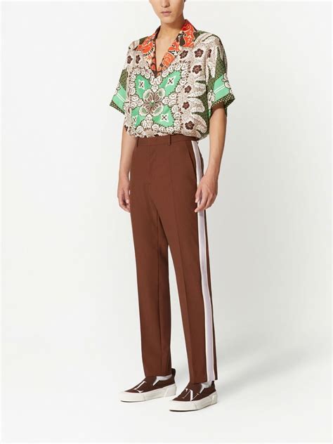 Valentino Garavani Bandana Flower Print Silk Shirt Farfetch