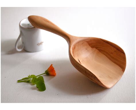 Hand Carved Wooden Scoop Handmade Wood Scoop Handcrafted Etsy