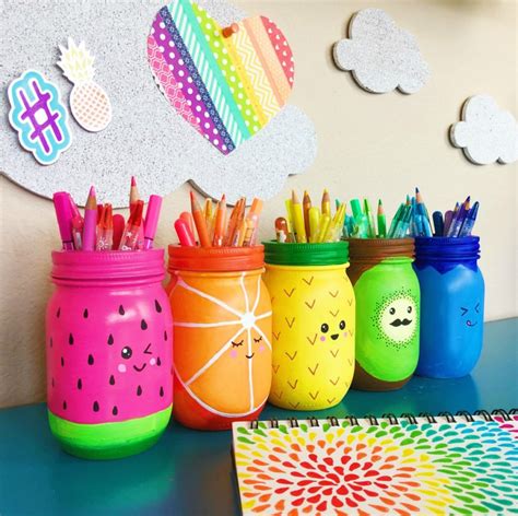 Rainbow Fruit Mason Jar Craft • Color Made Happy