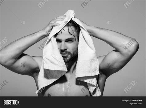 Bath Towel Naked Man Image Photo Free Trial Bigstock