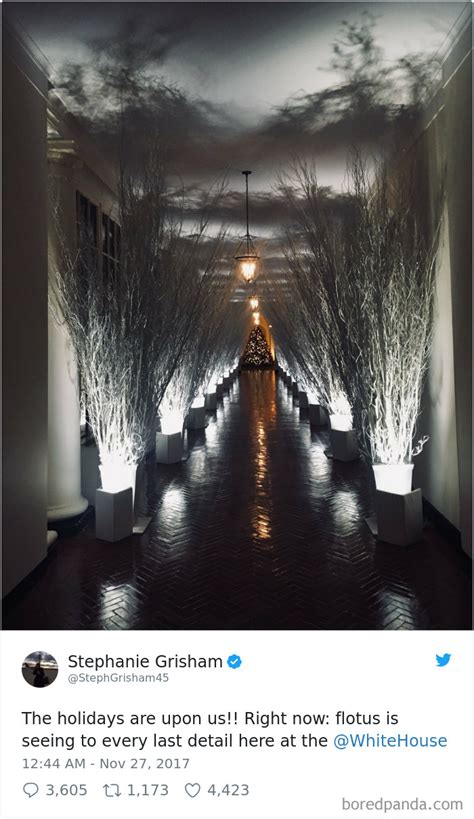 Melania's White House Christmas Decorations Look So Creepy, People ...