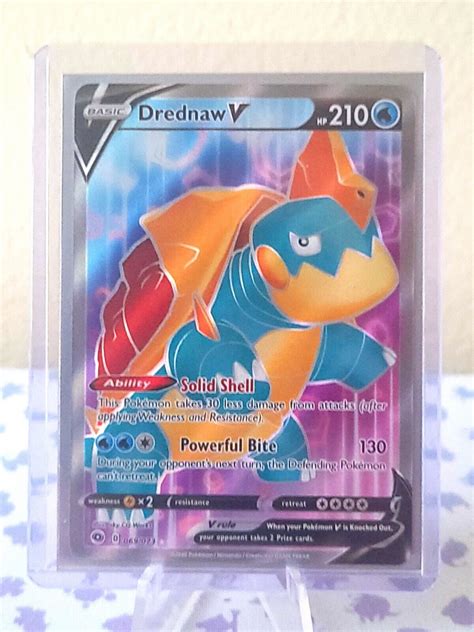 Pok Mon Tcg Drednaw V Champions Path Holo Full Art Ebay