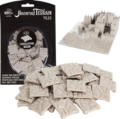 Monster Adventure Terrain 50pc Cobblestone Tile Expansion Pack