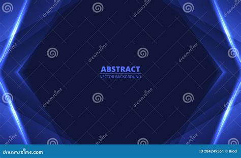 Abstract Dark Blue Background for Presentation. Stock Vector ...