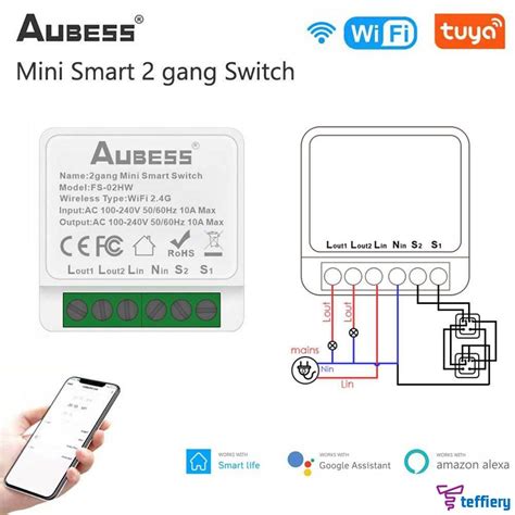 Interruptor Wifi Tuya A Mini Gang Interruptores De Controle Sem