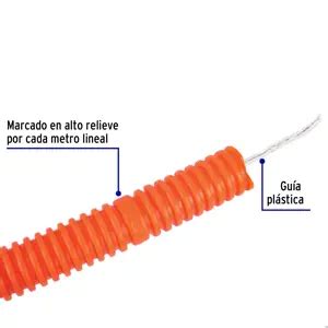 45017 PF 3 4G TRUPER Volteck Metro De Poliducto 3 4 Corrugado Flex