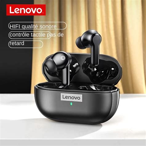 D Origine Lenovo LP1S Couteurs TWS Sans Fil Bluetooth 5 0 Casque Tanche