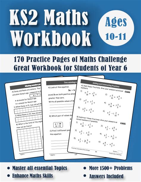 Ks2 Maths Workbook Year 6 Maths Book For 10 11 Year Olds New Y6 Sats