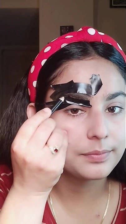 Tape Eyebrow Hack 😳🤯 Part 1 Makeuphacks Easymakeup Ytshorts