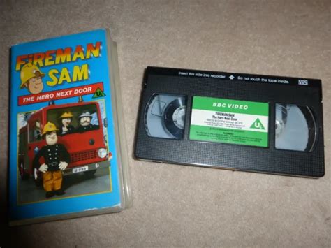 Fireman Sam The Hero Next Door Vhs Picclick Uk