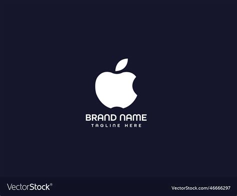 Apple logo design Royalty Free Vector Image - VectorStock