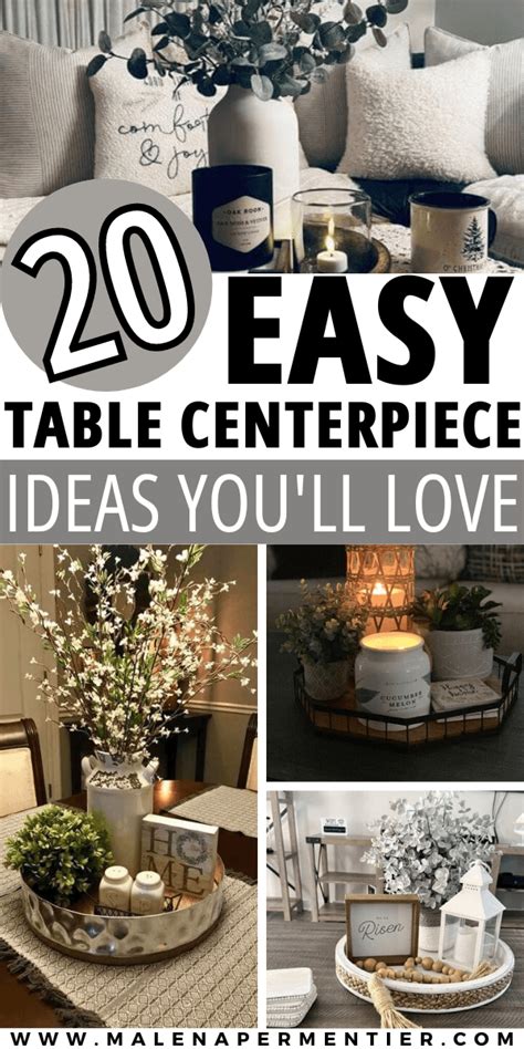 20 Easy Table Centerpiece Ideas For Every Day