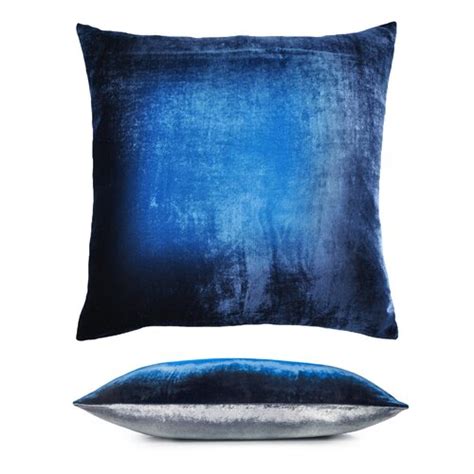 Kevin O Brien Studio Two Tone Ombre Square Velvet Pillow Cover Insert