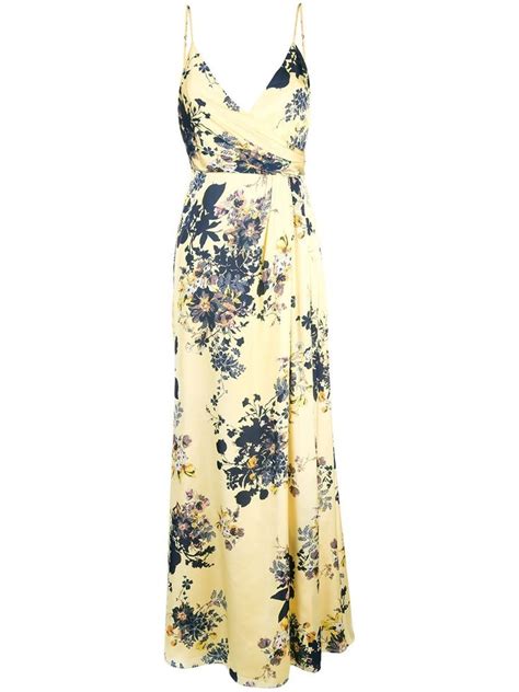 Jill Jill Stuart Floral Print Maxi Dress In Yellow Modesens Printed