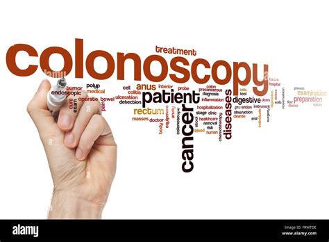 Colonoscopy Word Cloud Concept Stock Photo Alamy