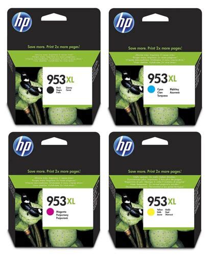 Hp 953xl Multipack 4 Genuine Cmyk Ink Cartridges Officejet Pro 953xl Combo Pack Ebay