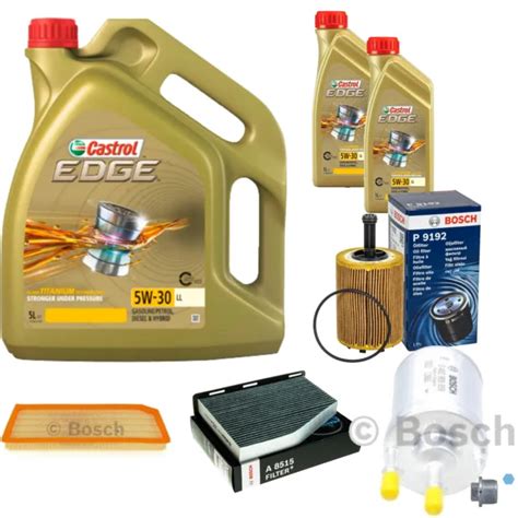 Bosch Inspection Set L Original Castrol Edge Fst W Ll Pour Audi