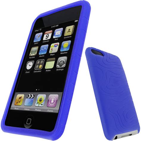 Igadgitz Blue Silicone Skin Case For Apple Ipod Touch 2nd And 3rd Gen 8gb 16gb 32gb And 64gb With