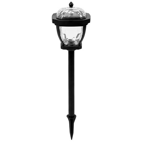 Solar Garden Lights Outdoor Glass Led 2 Lawn Lamp Post Cap Courtyard Wall Outside