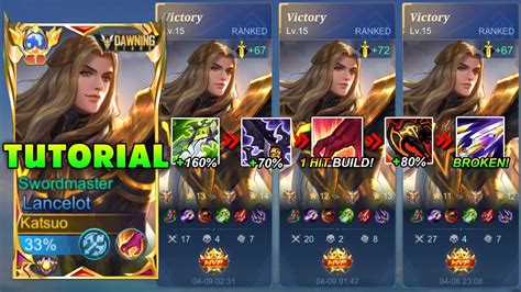 LANCELOT BRUTAL FULL DAMAGE BUILD FOR SOLO RANKED TOTALLY INSANE