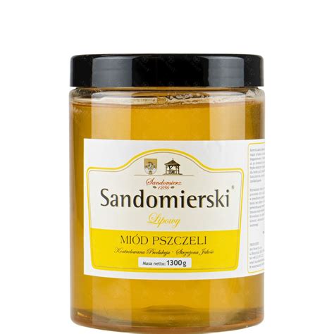 Miód naturalny pszczeli Sandomierski lipowy 1200 g