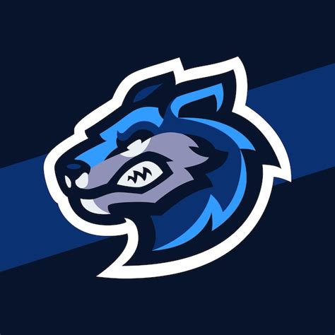 Vector Lobos Mascote Esport Logotipo Design De Personagem Para Jogos E