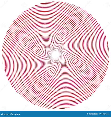 Abstract Spiral Twist Radial Swirl Twirl Curvy Wavy Lines Element