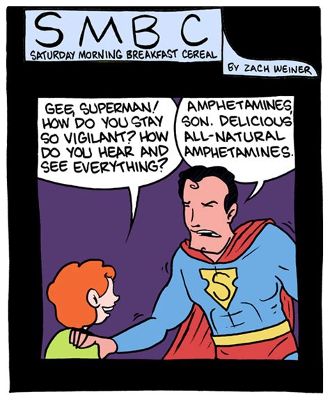 Comic Saturday Morning Breakfast Cereals Superman Quitting Adderall