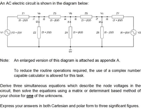 Solved An AC electric circuit is shown in the diagram below: | Chegg.com