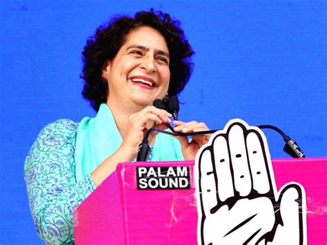 Congress General Secretary Priyanka Gandhi Vadra Addresses A Public Meeting