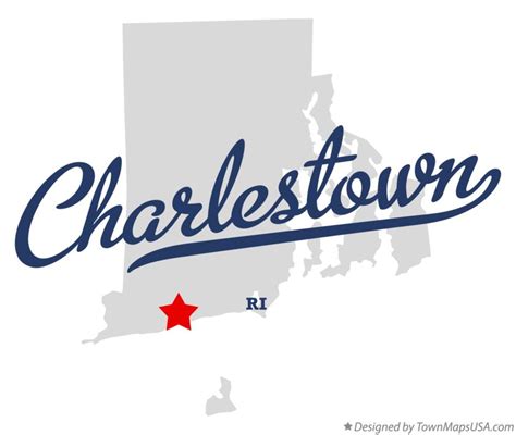 Map of Charlestown, RI, Rhode Island