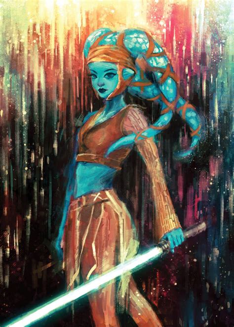 Aayla Secura Poster Picture Metal Print Paint By Star Wars Displate