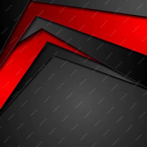 Premium Vector Red And Black Tech Corporate Abstract Background