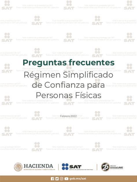 Fillable Online 13 Cosas Que Debes De Saber Del Rgimen Simplificado De