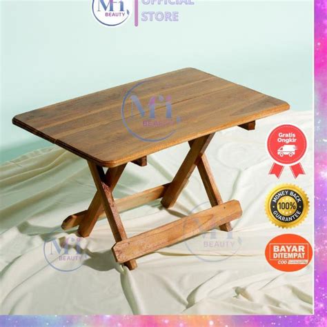 Jual Super Original Meja Belajar Lipat Kayu Jati Asli Meja Laptop