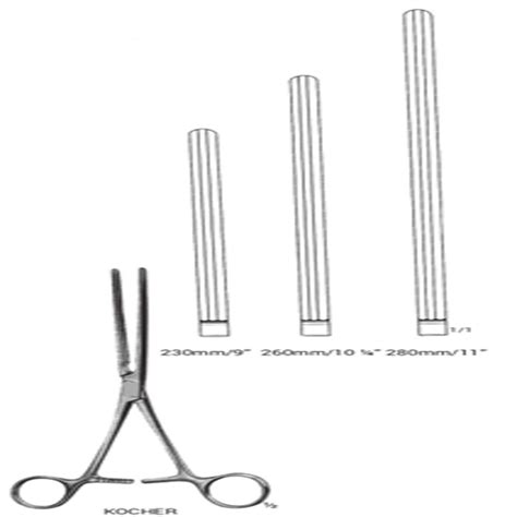 Stainless Steel Kocher Intestinal Clamps Forceps For Hospital