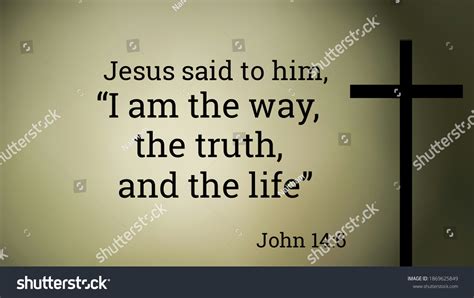 Jesus Said Him Way Truth Life Stock Illustration 1869625849 | Shutterstock