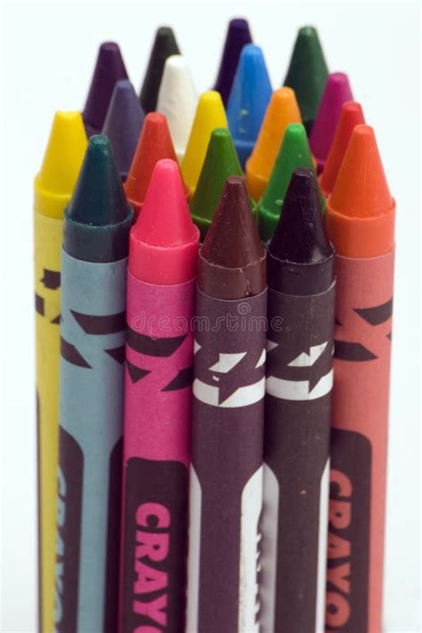 Multi Coloured Crayons Stock Image Image Of Homework