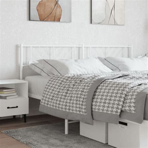 Vidaxl Metal Headboard White Kroger