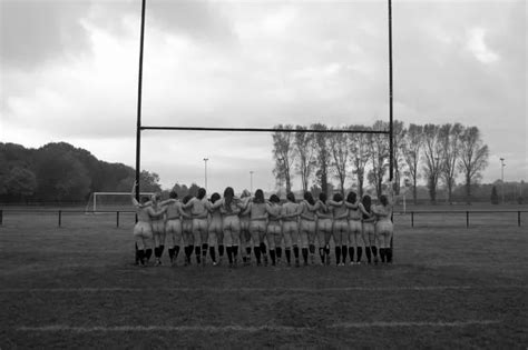 Cheeky Female Rugby Players Brave Weather To Strip Naked For Charity