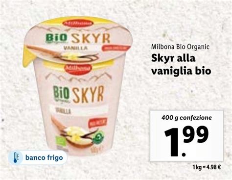 Milbona Bio Organic Skyr Alla Vaniglia Bio G Offerta Di Lidl