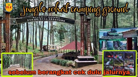 Jalur Menuju Jungle What Camping Ground Bedagung Paninggaran