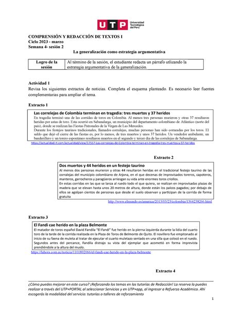 S S La Generalizaci N Como Estrategia Argumentativa Marzo