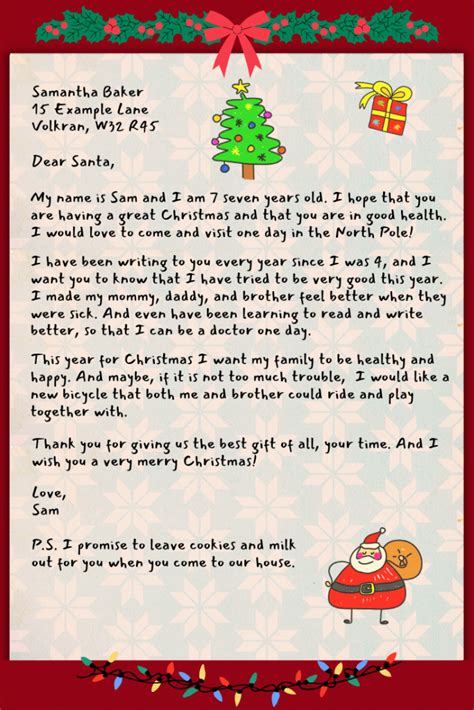 How To Write A Letter To Santa In 12 Steps 🎅 Imagine Forest