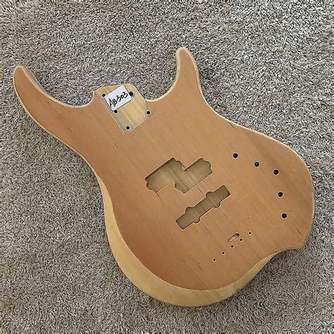 Solid Basswood 4 String Bass Guitar Body Diy Project Reverb