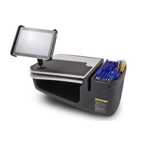 AutoExec GripMaster Car Desk With Built In Inverter And Tablet Mount